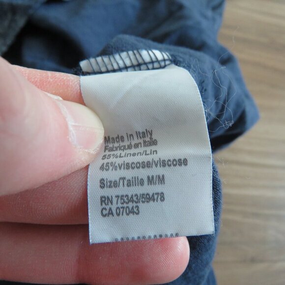 ROSEMARINE ITALY Linen Blend Tiered Floral Print Dress Lagenlook - Size M NWT - Picture 7 of 12